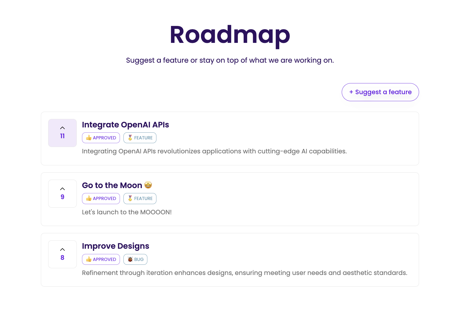 Roadmap