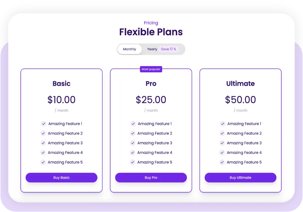 create plans, products and pricing
